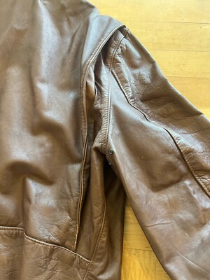 Vintage Kehoe Steerhide Leather Jacket Cafe Racer Talon Zippers
