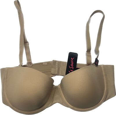 NEW La Senza 34D Nude Beige Push-up Bra Strapless Multi-Way Bra Tan W/ TAGS