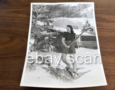 ORIGINAL 1941 LEGGY ANN RUTHERFORD BY CLARENCE S BULL DBLWT CHRISTMAS  PHOTO