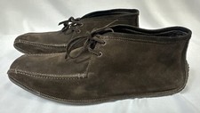 Brand New ZEGNA Men's Brown Suede Shoes SZ 8.5 650