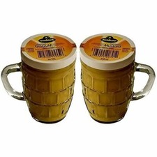Kuhne Traditional Smooth & Mild German Mustard in Beer Mug Glass Jar 250 ml x 2