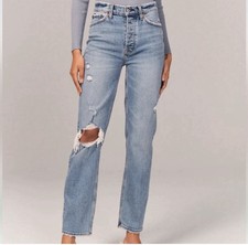 Abercrombie  Fitch The Dad High Rise Jeans Women  s 30 / 10L Distressed