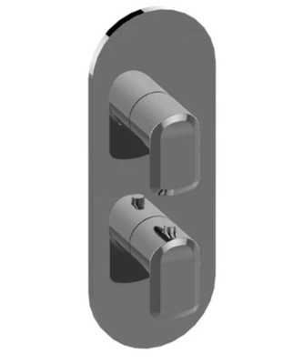 NEW Graff G-8047-LM42E0-OX-T M-Series Round 2-Hole Trim Plate w/Sento Handles