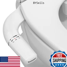SAMODRA Ultra-Slim Bidet Toilet Attachment w/ Self-Cleaning Nozzle & Adj. Pressu