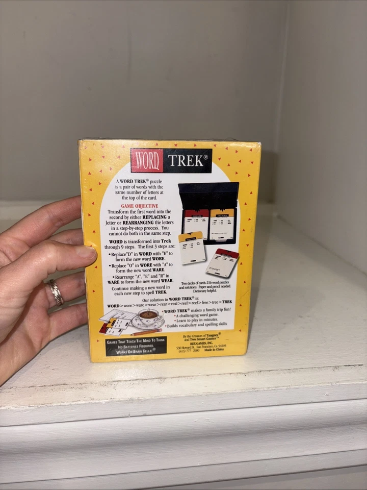 WORD TREK A Challenging Word Game Inspired By Lewis Carroll Vintage 1993 - Image 4 of 4