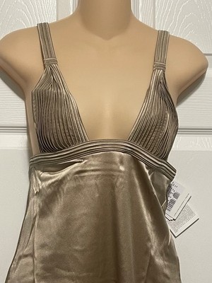 La Perla Tulle Nervures XS Silk Nightgown Nude