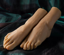 Top Quality Silicone Female Fake Feet Mannequin Ballet Feet Display Shoes/Socks