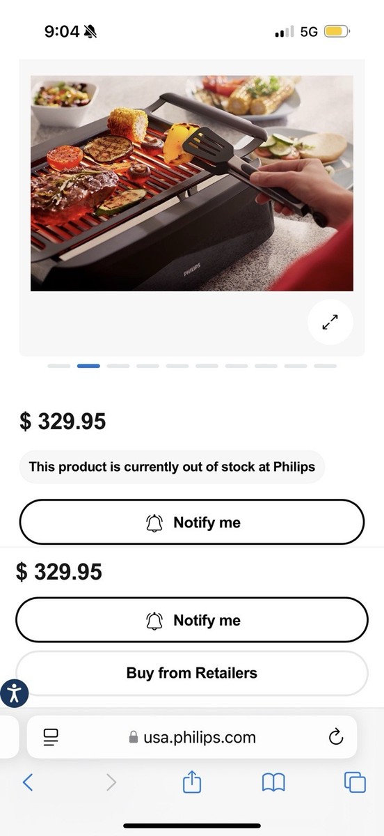 Philips HD6371 Smokeless Electric Indoor Grill Infrared Heat | eBay