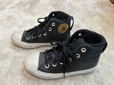 Boys black Converse All Star Chuck Taylor sneakers Size 2 Ctas Hi Berkshire Boot