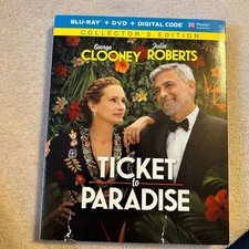 Ticket to Paradise Blu-ray + DVD + Digital 2022 Collector's Edition Clooney