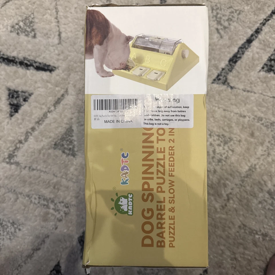 NEW Kadtc Dog Spinning Barrel Puzzle Toy Puzzle & Slow Feeder 2 in1 Level 2 - Image 4 of 4