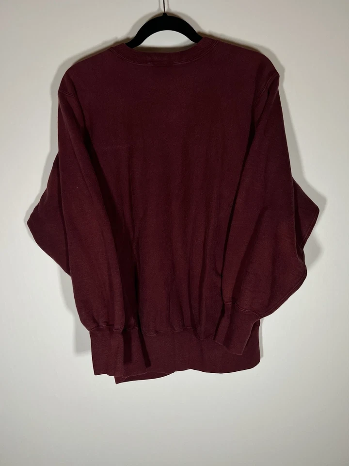 Sudadera floral vintage años 80 Champion granate tejido inverso Kappa Kappa Gamma L Foto 3 de 4