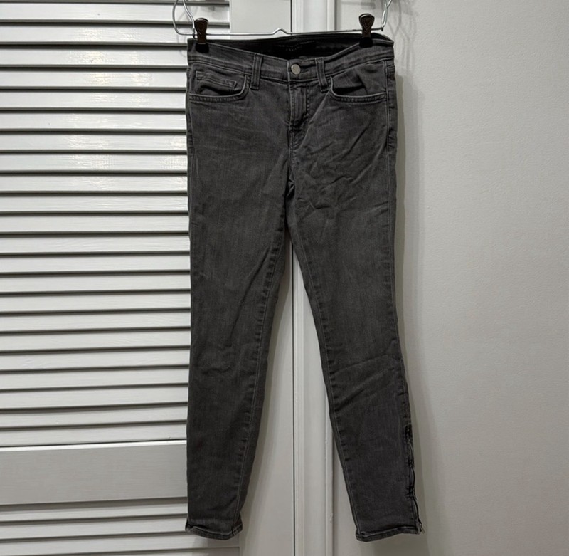 J Brand Gray Skinny Jeans Kingdom SZ 25 CUT# 13656 - 92% Cotton