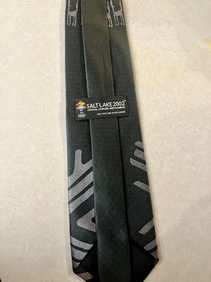 Corbata Olympic Salt Lake 2002 mercancía con licencia con 2000 pegatinas TCM Foto 4 de 4
