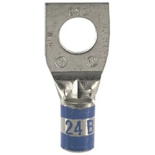 3PC COLOR-KEYED by ABB (FORMERLY T&B) 54135 Copper One-Hole Lug 6 AWG 5/16" Bol