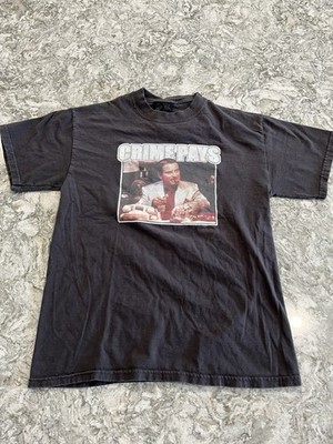 Vintage 90s Serial Killers Crime Pays T Shirt Size Medium Skateboard Brand