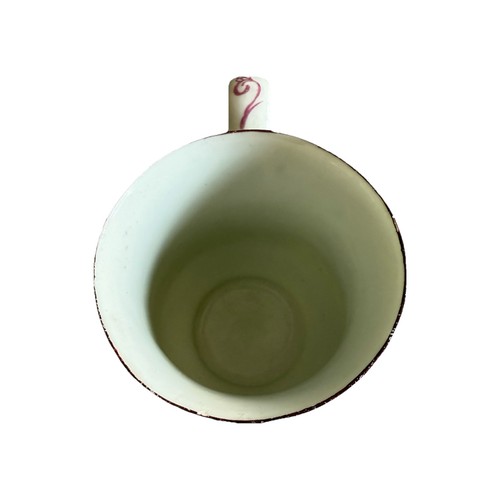 Antique Early Derby Footed Coffee Mug, Attr. Cotton Stem Painter, C1760 - Picture 5 of 16