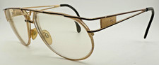 Cazal Vintage Authentic Large Frames Eyeglasses Frames 63-14-135 Gold Germany