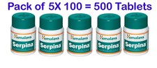 Pack of 5X 100 Tablets Himalaya Herbal SERPINA