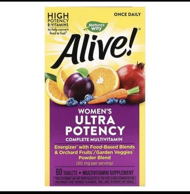 Nature's Way Alive Once Daily Women's Ultra Potency Complete Multivitamin 60 Tab