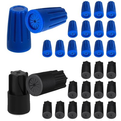 30PCS Waterproof Wire Electrical Connectors 22AWG-12AWG, Blue & Black 