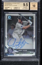 2018 Bowman Draft Chrome Pick Grant Lavigne #CDA-GL BGS 9.5 GEM MINT Auto 0nr3
