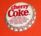 VINTAGE CHERRY Coke COCA-COLA Soda Pop Uncrimped P/L Plastic Lined Bottle Cap