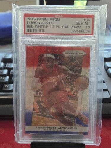 LeBron James [Red Prizm] #65 2013 Panini Prizm card