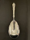 Wallace Rose Point Rice Server Spoon Sterling Handle Hard To Find 10”