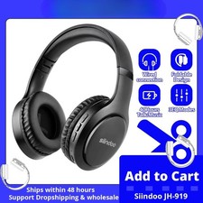 Headphones Foldable Stereo Earphones Super Bass Noise Canceling Mic Headset New