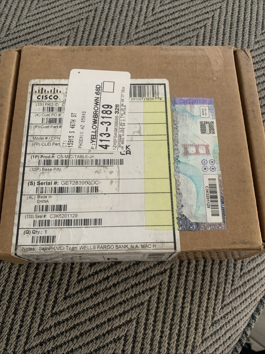 Cisco CS-MIC-TABLE-J Table Microphone for sale online | eBay Cisco CS-MIC-TABLE-J Table Microphone for sale online | eBay