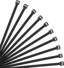 12-Inch Anoson Zip Ties Heavy Duty UV Resistant Nylon Cable Ties Black 500 Pcs