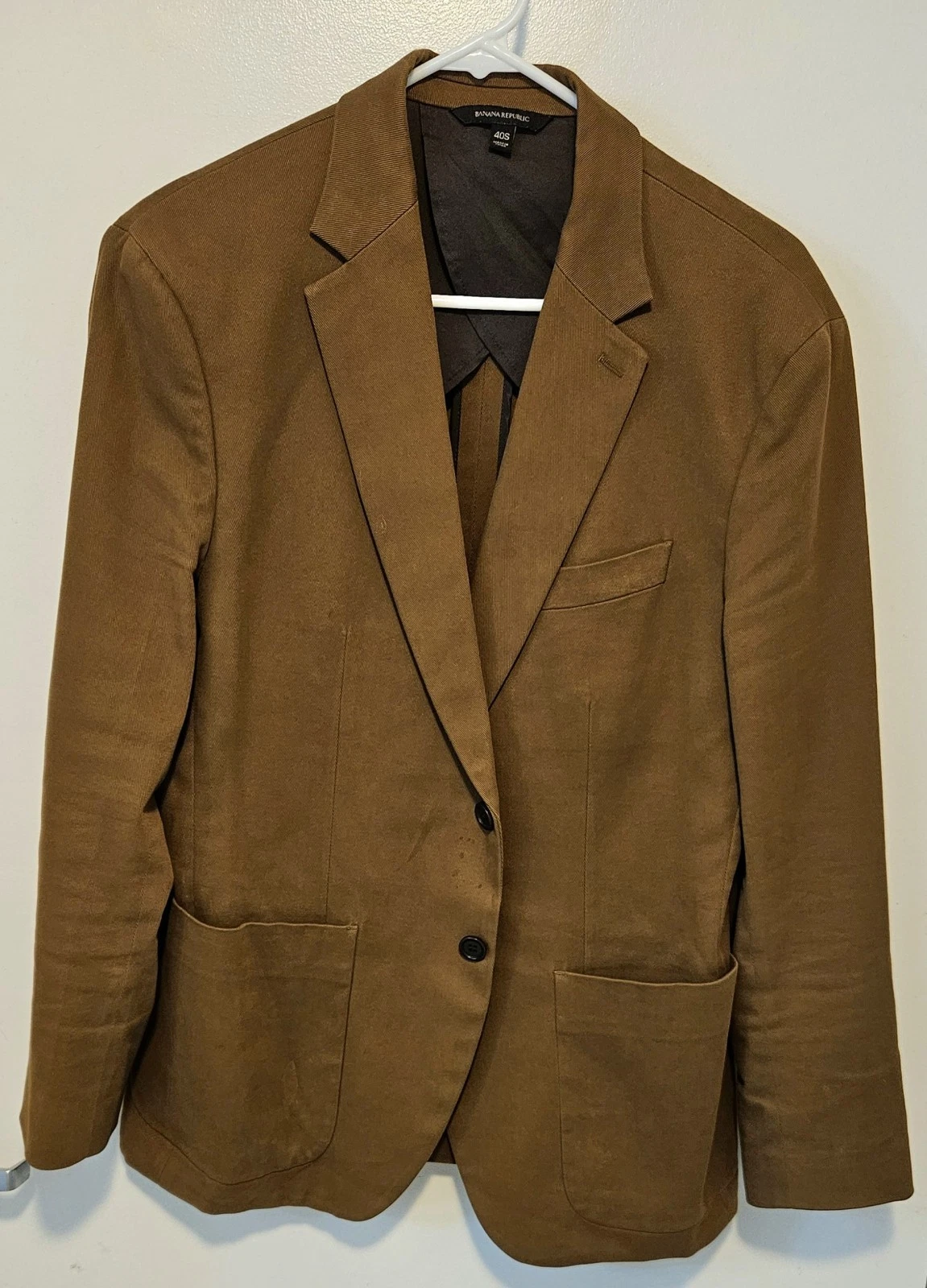 Banana Republic Mens Brown Cotton Sport Jacket Slim 40 Short
Opens in a new window or tab
