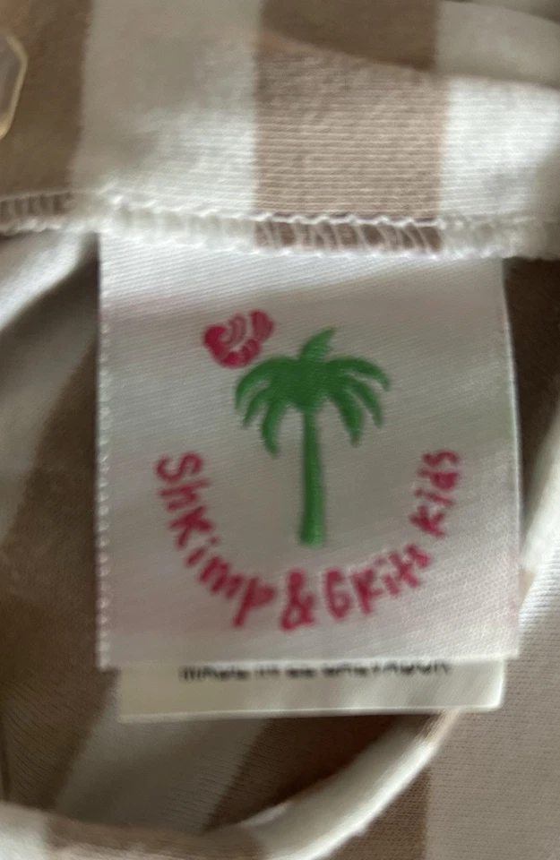 Shrimp And Grits Serendipity Girls Dress. Size 8 Owl Appliqué Bell Sleeves - Image 4 of 4