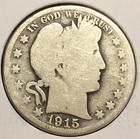 ^ 1915   BARBER HALF DOLLAR   ^^ GOOD ^^ (.90 SILVER) & (.10 COPPER) 2026 — photo 1