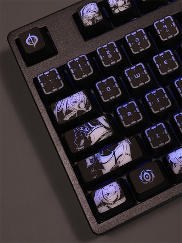 Silver Wolf Honkai Star Rail Keycap Set Backlit Keycaps f/Mechanical Keyboard - Picture 7 of 10