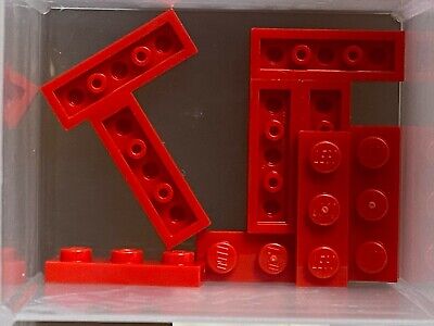LEGO PART 3623 RED PLATE 1 X 3 SET OF 10 