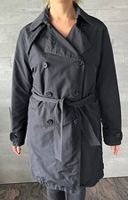 Moncler trench donna nero - taglia 2/M - prodotto 100% originale
