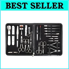 Elegant 23-Piece Manicure and Pedicure Kit - Travel-Friendly Beauty Essentials