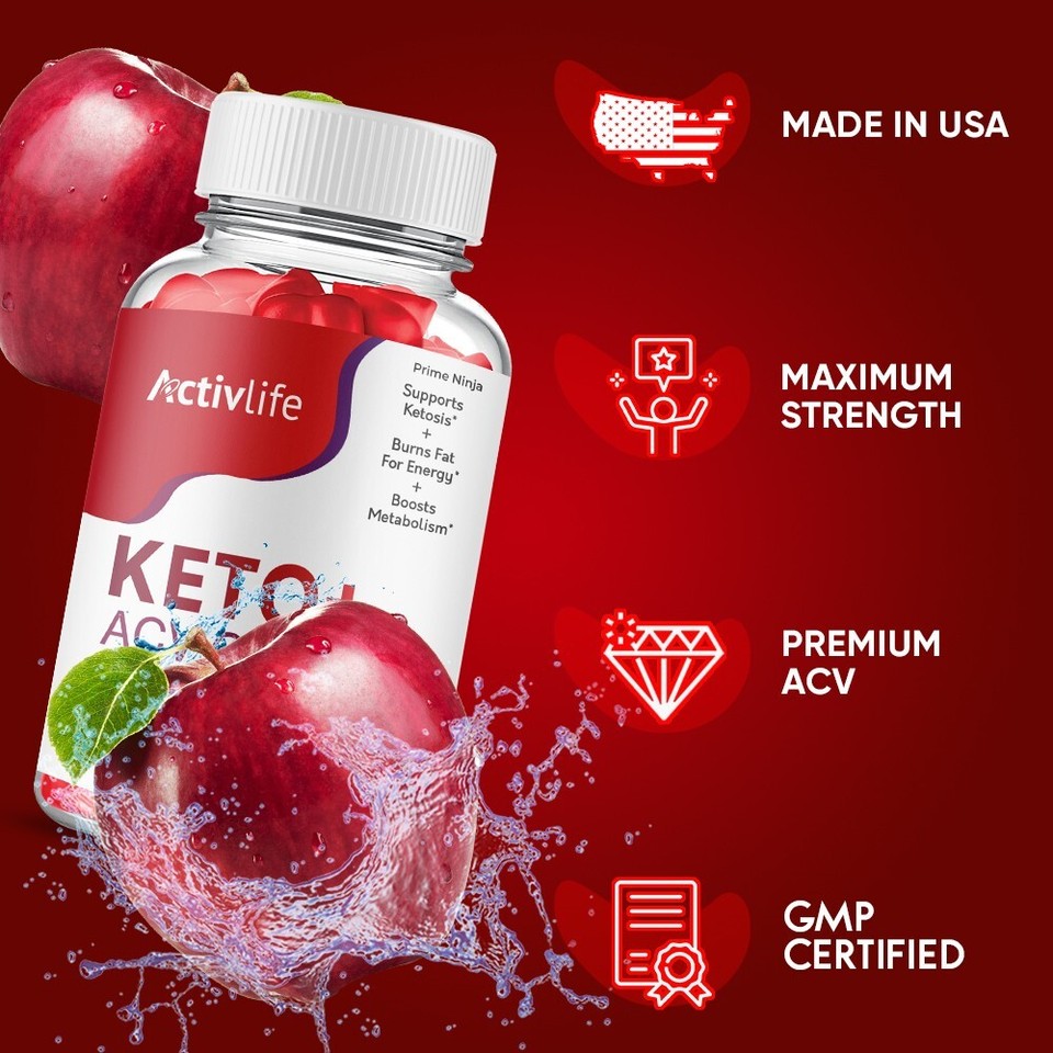 ActivLife ACV Keto Gummies, Activ Life Gummies Maximum Strength (3 Pack