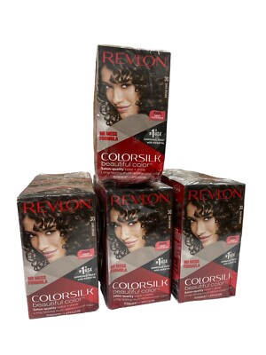 12 Pack Revlon Colorsilk Permanent Hair Color Dye 30 DARK BROWN New