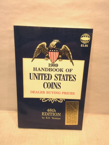 1989 Blue Book Handbook United States Coins 46th Edition R.S. Yeoman Softcover
