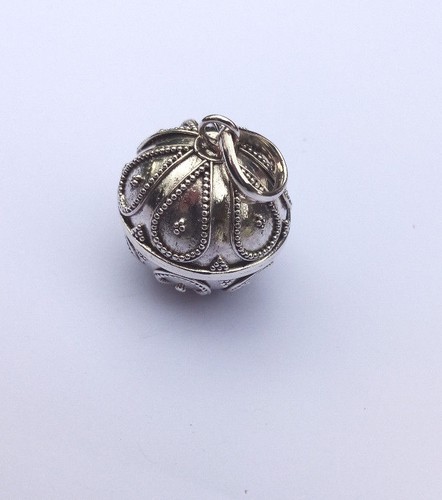 Sterling Silver Decorative Harmony/Chime Ball Pendants - Picture 18 of 18