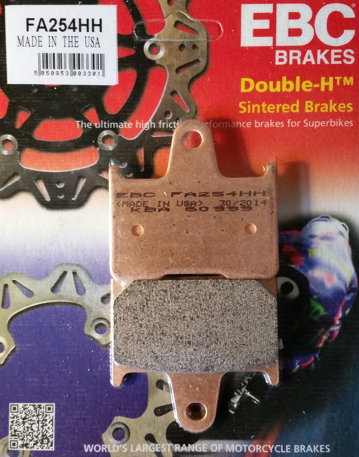 EBC Double H Sintered Street Brake Pad Rear Right Kawasaki ZX7-RR ZX 750 1996-99 - Image 65