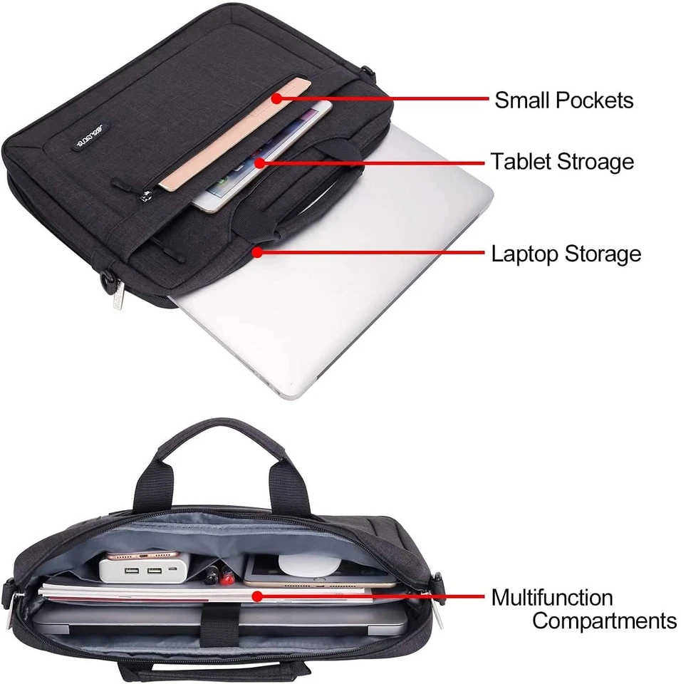 13.3 15.6 16 17 pulgadas Laptop Bolsa Estuche para Macbook Air Pro Dell HP Acer Chromebook Foto 4 de 4