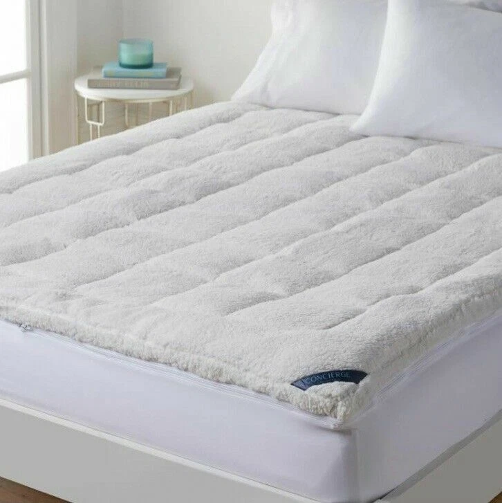 Concierge Collection Reversible Pillowtop SuperLoft Mattress Topper, Queen - Image 2 of 4