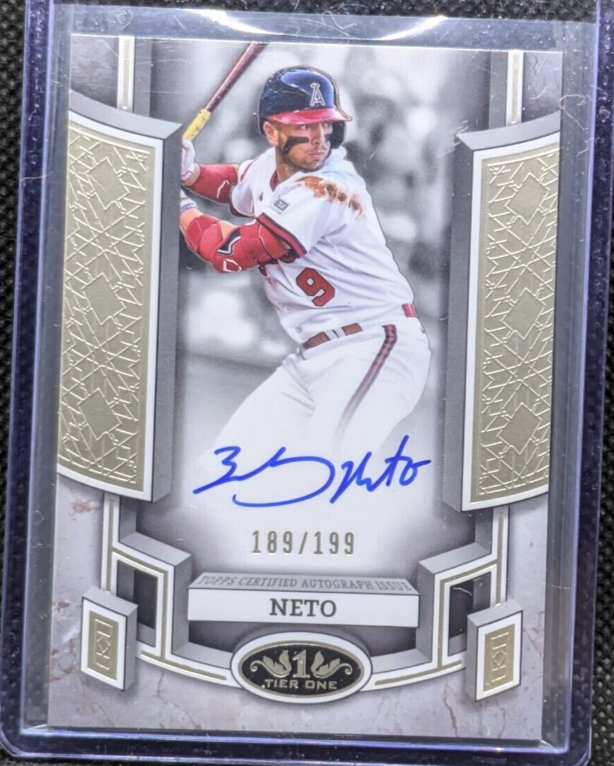 ZACH NETO 2024 TOPPS TIER ONE BREAK OUT AUTOGRAPH AUTO /199 | eBay