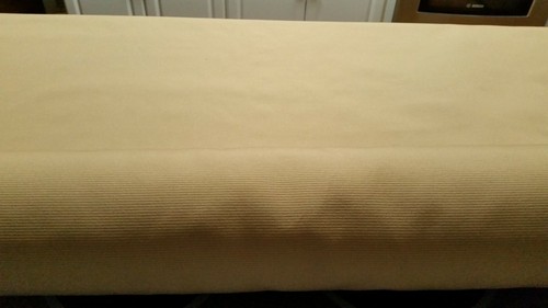 Cone Mills Jacquard matte gold solid stripe upholstery fabric 58" 13yds BTY - Picture 6 of 10
