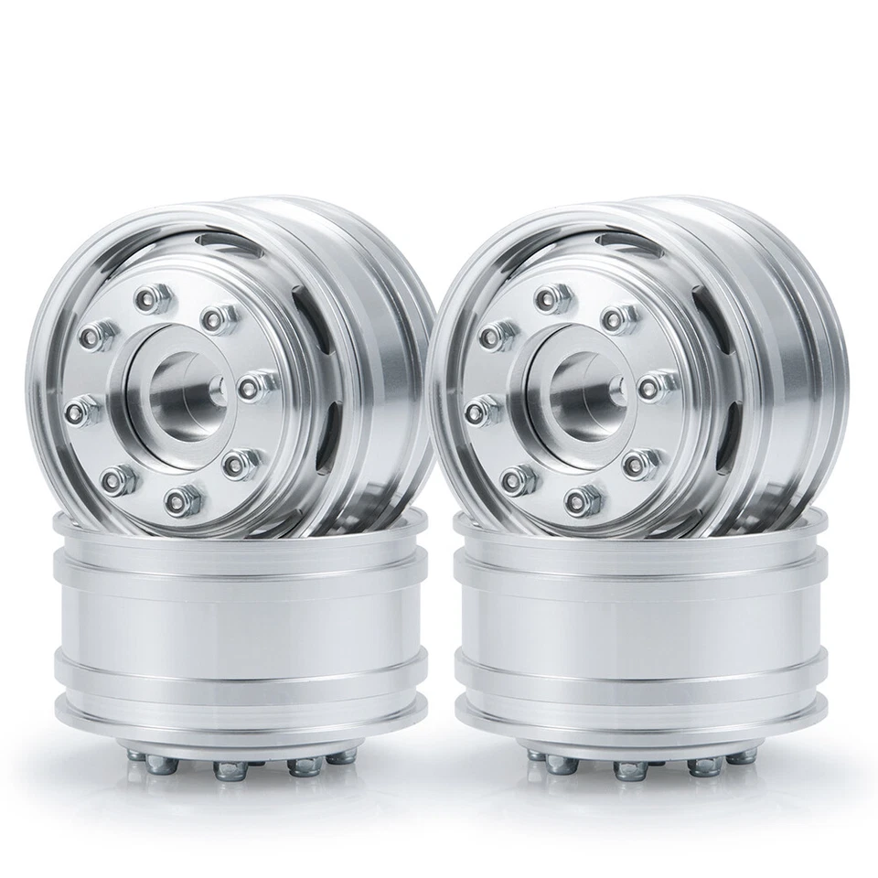 AXSPEED CNC Metall Vorne Felge Hex-Nabe für 1:14 RC Auto Tamiya Traktor Truck - Bild 2 von 4