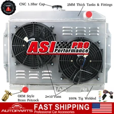 4 Row Radiator+Shroud Fan Fits 1958-74 AMC AMX Ambassador/Gremlin/Javelin 5.0L